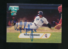 1998 Portland Sea Dogs Q-Cards #20 Victor Rodriguez signed auto autograph rare