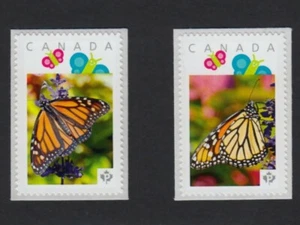 MONARCH BUTTERFLY = set of 2 Picture Postage MNH stamps Canada 2016 [p16/01bt2] - Picture 1 of 2