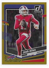 2023 Donruss Josh Allen Gold #34/50 Buffalo Bills