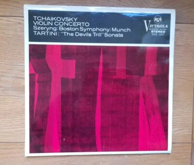 ED1 TCHAIKOVSKY: VIOLIN CONCERTO / TARTINI LP, Boston SO, Szeryng, RCA VICS 1037 Foto 1 de 4