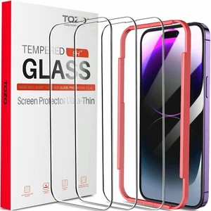 Compatible for iPhone 14 Pro Screen Protector 6.1 inch 3 Pack Premium Tempered G - Picture 1 of 7