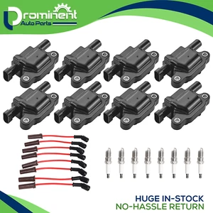 8 Ignition Coil + Wires + Platinum Spark Plug fit GMC Sierra 1500 Classic UF413 - Picture 1 of 13