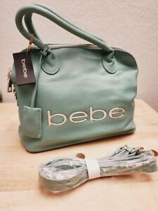 bebe Fabiola Dome Satchel Crossbody Handbag Purse, 10”W x 8.5”H x 4.5" D,NWT $89