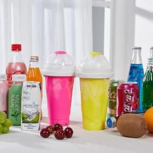 Slushy Maker Cup Large Capacity Homemade Smoothies Juice Ice Cream Squeeze Beker - Bild 1 von 16