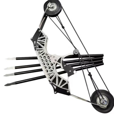 Kit de arco mini compuesto de 8,6" flechas de regalo de tiro con arco arco de bolsillo de tiro al objetivo Foto 1 de 4