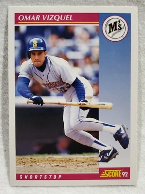 1992 Score - Omar Vizquel #162 Seattle Mariners - Image 1 of 2
