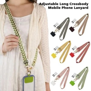 Universal Cross Body Nylon Patch Phone Lanyard Mobile Ropes Lanyard Strap B1T4 - Photo 1/26