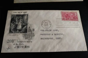 US Stamps First Day of Issue 1952 200th Anniversary BETSY ROSS 3 Cent Stamp - Picture 1 of 4