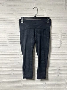 Lululemon Base Pace High Rise Crop 23" Sheer Sides Size 6 Heritage Deep Camo - Picture 1 of 8
