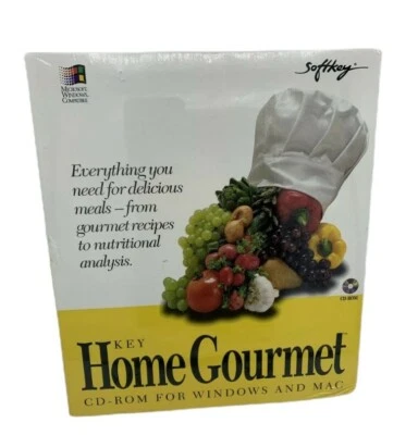 KEY Home Gourmet Cd-rom Nutritional Analysis Heathy Recipe Fitness Gourmet Rare - Image 1 of 4