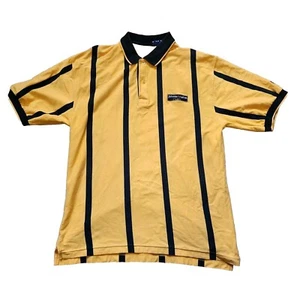 Vintage Johnnie Walker Classic Large Yellow Polo Shirt Faldo By Pringle Golf - Picture 1 of 9