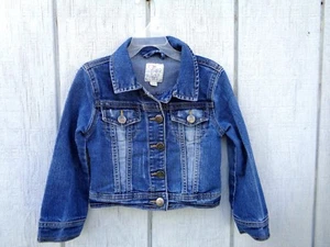 The Children's Place Denim Jacket Coat Sweater Jeans Girls Clothes SZ XS 4T 4 - Picture 1 of 5
