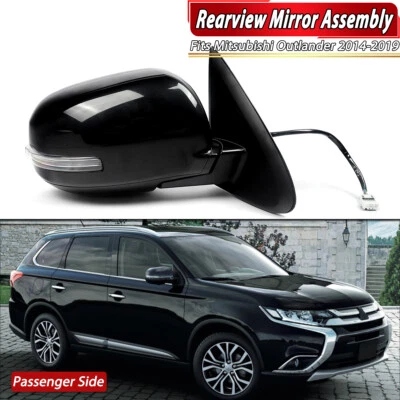 1X Passenger Side Door Mirror W/ Signal Power For Mitsubishi Outlander 2014-2019 - Image 1 of 4