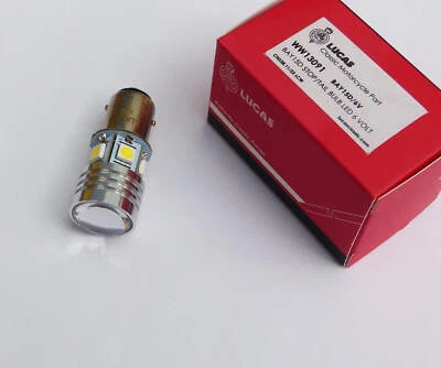 Lucas 6V BA15D Stop & Tail Classic Car / Motorcycle LED Rear Lamp Bulb, LLB384 - Image 1 of 4