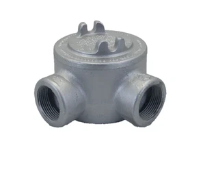 GUAL47SA CROUSE HINDS 1-1/4-INCH EXPLOSION PROOF BOX TYPE L ALUMINUM - Picture 1 of 3