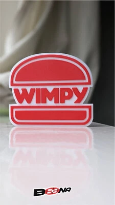 Wimpy Logo Display Fast Food Burger Kette Beena Studio