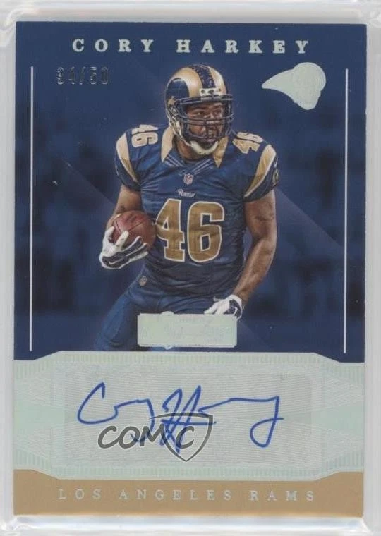 2016 Panini Donruss Signature Series Holo Silver /50 Cory Harkey #24 Auto - Image 1 of 2