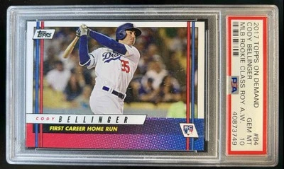 2017 Topps On Demand Rookie Class #B4 ROY Award Winner Cody Bellinger PSA 10 RC - Image 1 of 2