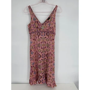 Plenty by Tracy Reese Silk Dress Floral Pink Sleeveless Knee Length- Pretty! - Picture 1 of 8