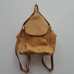 Visconti Tan Light Brown Autumnal Leather Mini Bag Backpack NWT - Picture 1 of 10