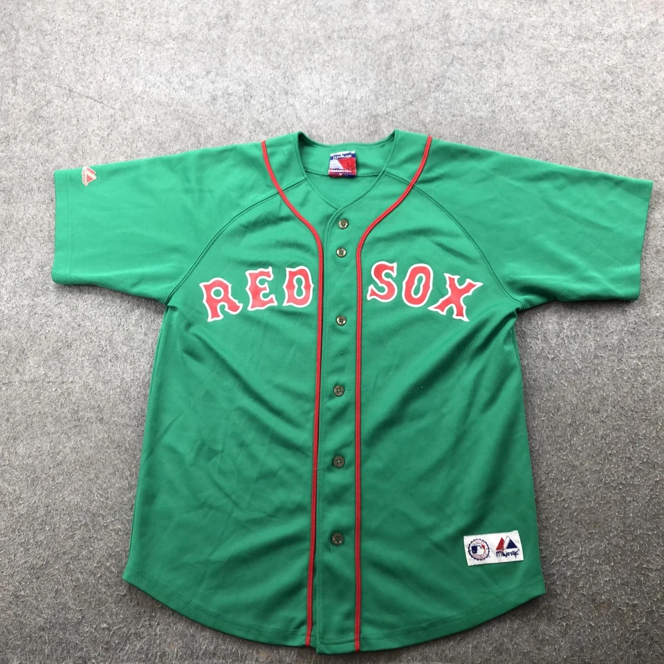 Camiseta de béisbol Boston Red Sox para hombre XL verde chelín 38 Majestic St Patricks Foto 1 de 4