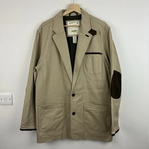Orvis Zambezi Twill Blazer Sports Jacket Mens 40 Beige Country Outdoor Hunting - Picture 1 of 19