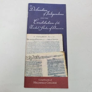 Libretto Vintage Dichiarazione di Indipendenza e Costituzione degli Stati Uniti - Foto 1 di 3