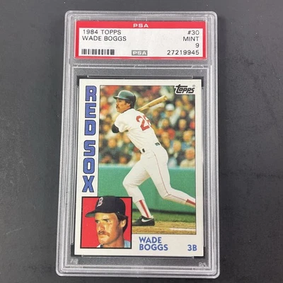 1984 Topps #30 Wade Boggs Boston Red Sox HOF PSA 9 Mint - Image 1 of 4