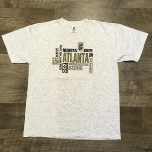 Camiseta vintage City of Atlanta para hombre L puntada única - Imagen 1 de 3