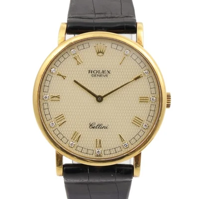 Reloj Rolex Cellini 5112 volumen manual oro amarillo 18K blanco Foto 1 de 4