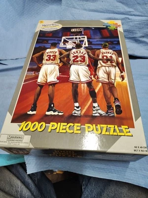 Chicago Bulls Legends Puzzle NeverWuz 1000 PC. New  Pippen Jordan Rodman  - Image 1 of 4