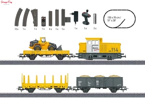 Juego de tren de carga diésel Marklin Start Up Construction Site (~CA) escala HO - Imagen 1 de 1
