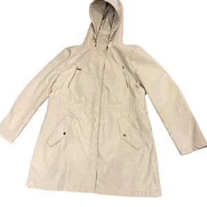 Kenneth Cole Reaction Light Tan Hooded lightweight Full Zip Jacket XL - Picture 1 of 6