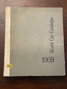 World Car Catalogue Models of 1969 Automobile Hardcover Club of Italy - Picture 1 of 24