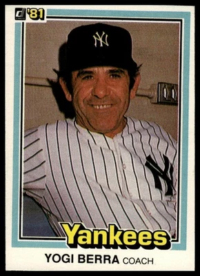 Yogi Berra - 1981 Donruss #351 - Yankees de Nueva York Foto 1 de 2