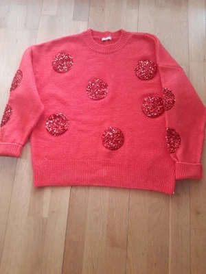 Size 14 Ladies Red Sparkly Jumper By Tu new without tags - Image 1 of 4