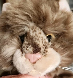 VTG Sierra Russ Berrie Realistic Brown Cat Plush Stuffed Animal Toy - Picture 1 of 6