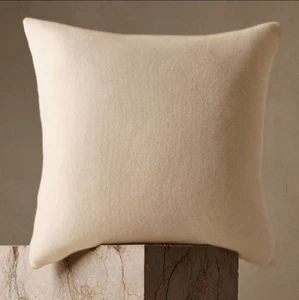 NWT Banana Republic Ivory Creme Forever Knit Cashmere Pillow Cover Size 20"X20" - Picture 1 of 6