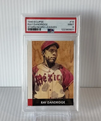 RAY DANDRIDGE 1990 ECLIPSE STARS OF THE NEGRO LEAGUES #14 - PSA 9 MINT - HOF - Image 1 of 2