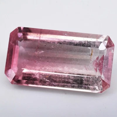 5.85 克拉天然双色碧玺辐射 GTL 认证未经处理稀有宝石 — 第 1/4 张图片