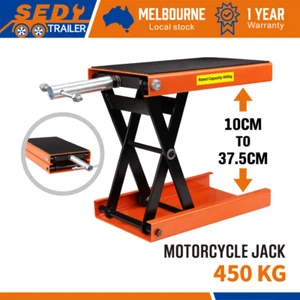 450KG Motorcycle Motorbike Lift Jack Motorcycle Stand Hoist Repair Work Bench - Picture 1 of 10
