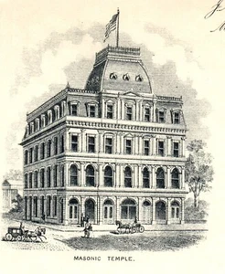 Southern Tier Masonic Relief Association Victorian Stationery Elmira, NY C5 - Picture 1 of 3