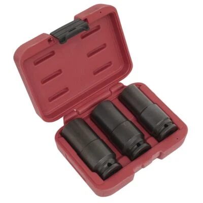 Sealey SX319 Weighted Impact Socket Set 1/2"Sq Drive 3pc - Image 1 of 4