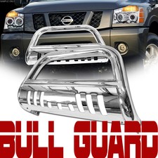 Stainless Chrome Bull Bar Brush Push Bumper Grille Guard For 05/06-10 Hummer H3