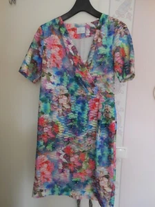 Neues Buntes Blumen Madeleine Kleid Gr. 38 - Bild 1 von 5