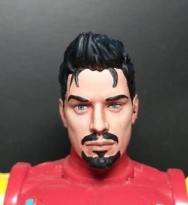 SOLO CABEZA PINTADA Marvel Legends Mezco Tony Stark Ironman cabeza pintada personalizada - Imagen 1 de 3