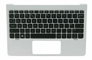 QWERTY UK Palmrest with Keyboard for HP Pavilion X2 10-N /HP402-UK-PW - Picture 1 of 2