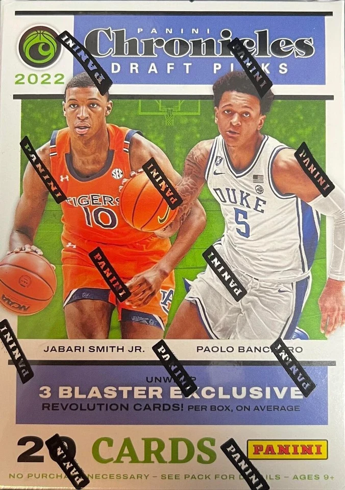 PANINI 2022 Chronicles Draft Picks Blaster Bo Packs 20 Cards Total
