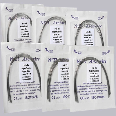 USA Dental Orthodontic Niti Arch Wire Super Elastic Round Wires Ovoid Form All - Image 1 of 4