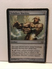 Magic the Gathering MTG Vedalken Shackles, Fifth Dawn, Moderate Play, VG+